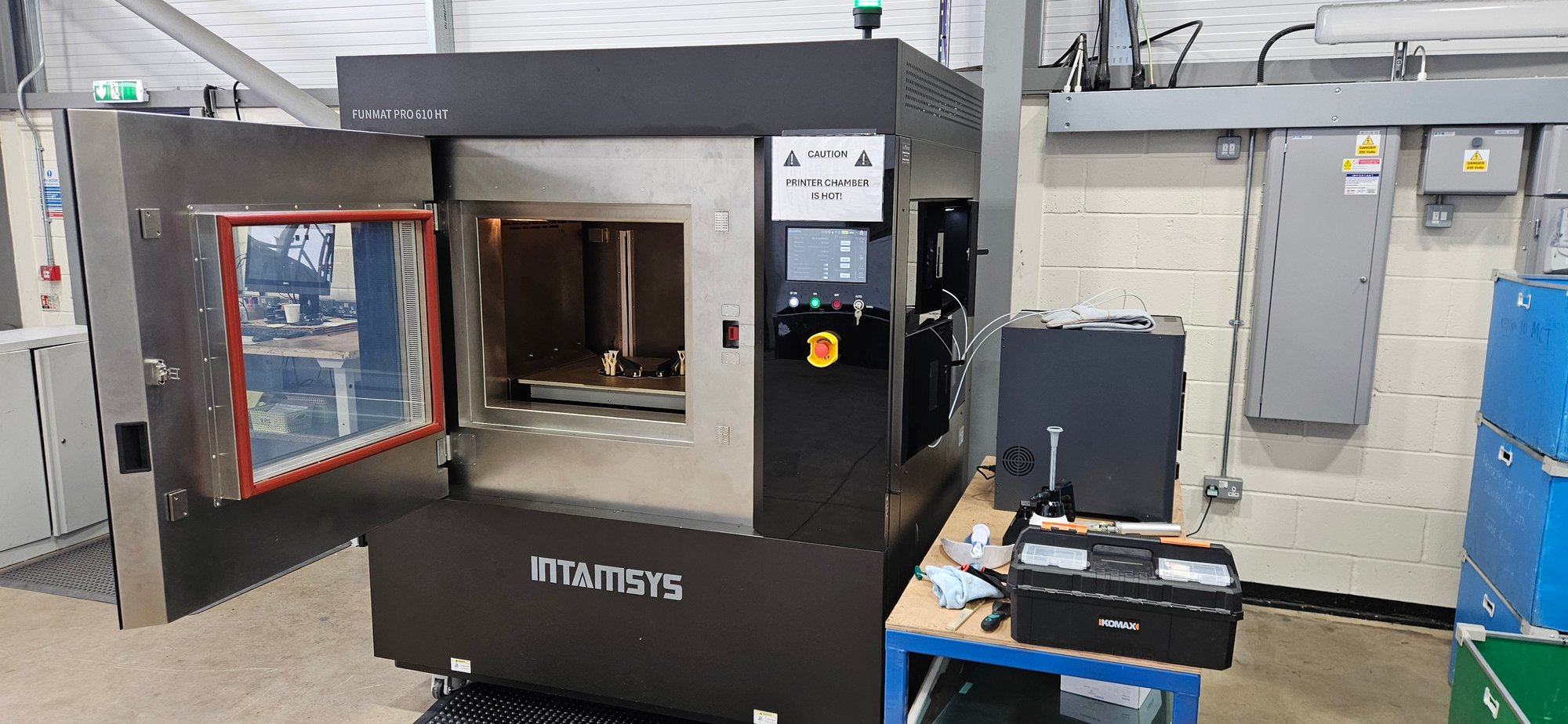 MCT Engineering_3D printed engine component in Intamsys Funmat Pro printer
