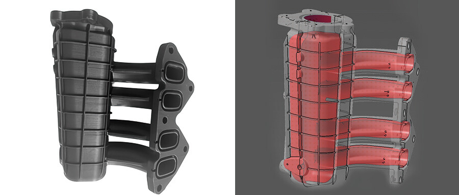 The-intake-manifold-printed-with-FUNMAT-PRO-610HT-3D-printer