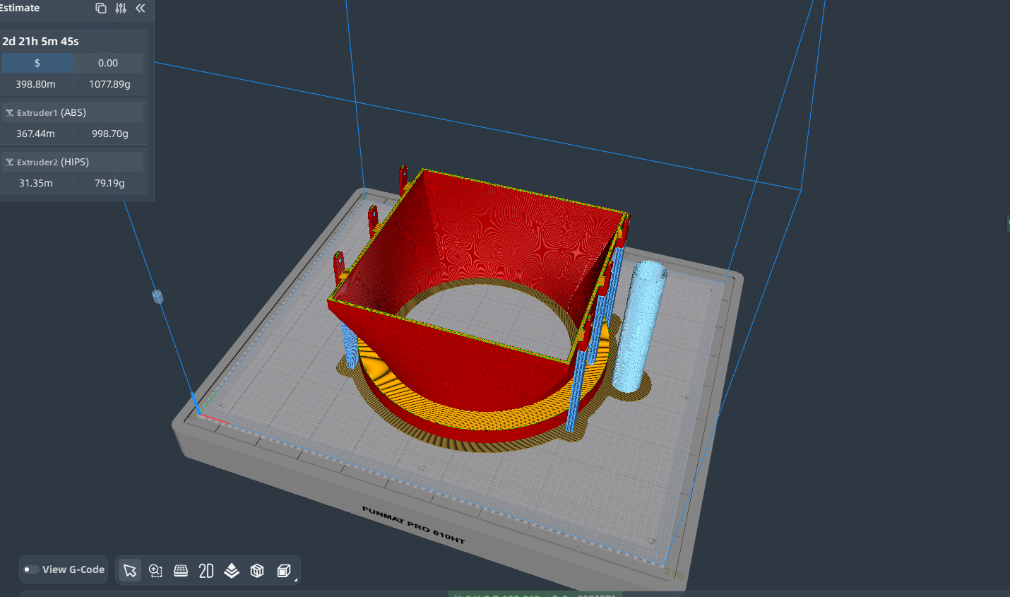 Slicing and support planning